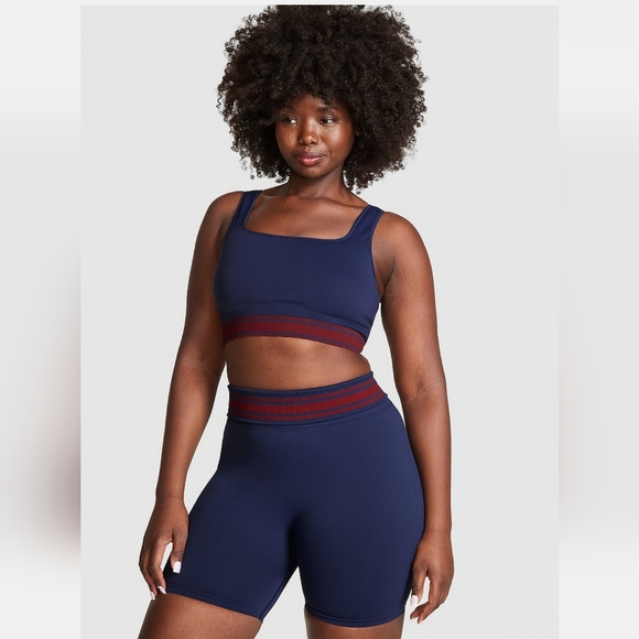 PINK FLIP IT SEAMLESS Reversible sports bra and PINK FLIP IT SEAMLESS BIKER shor - Picture 1 of 9